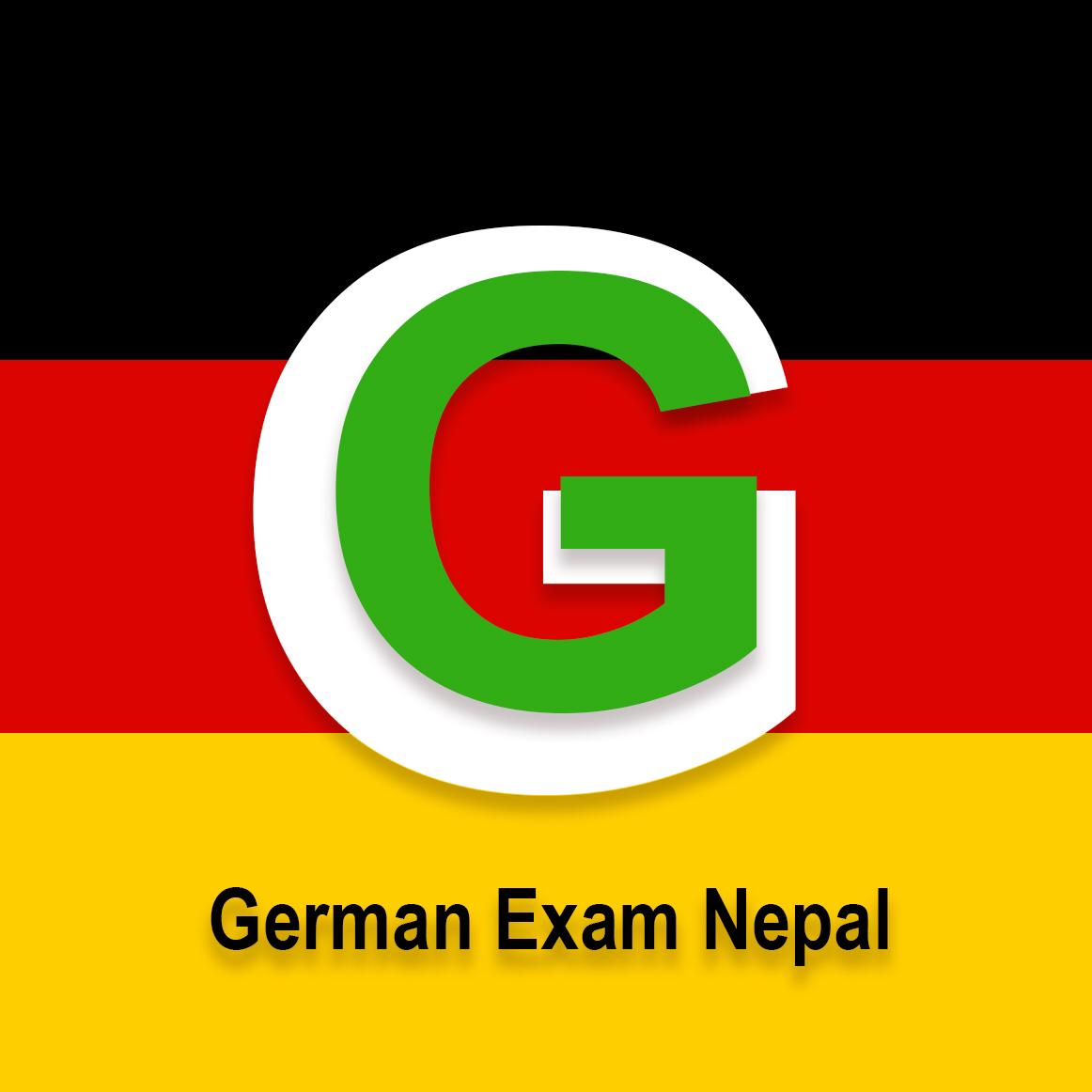 German Exam Nepal logo for German language CEFR courses and exams in India.