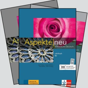 Aspekte Neu B2 German language course book and workbook available in Nepal from German Exam Nepal advanced German learning books for B2 students preparing for exams